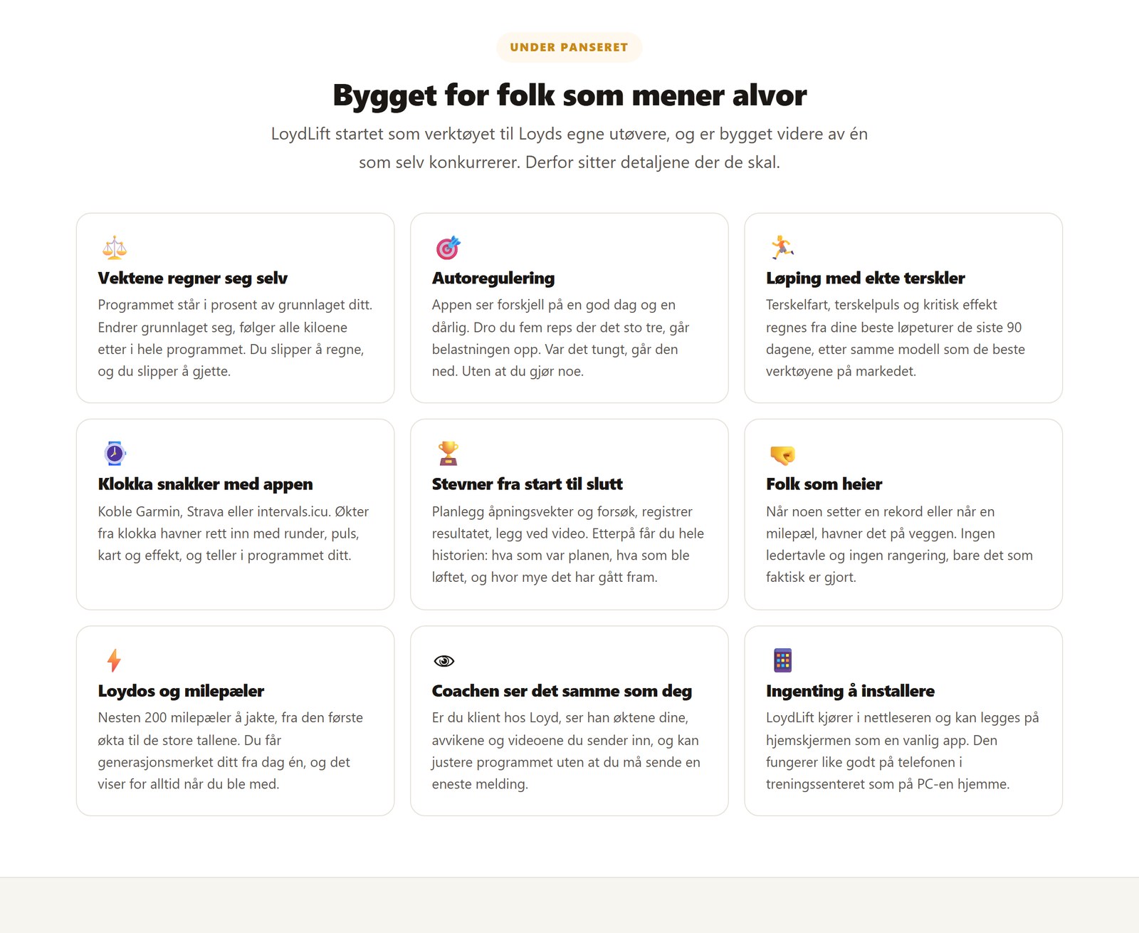 Under panseret: det LoydLift gjør for deg