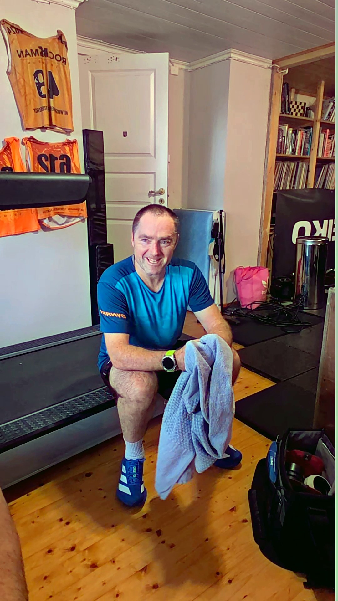 Coach Loyd på løpetur