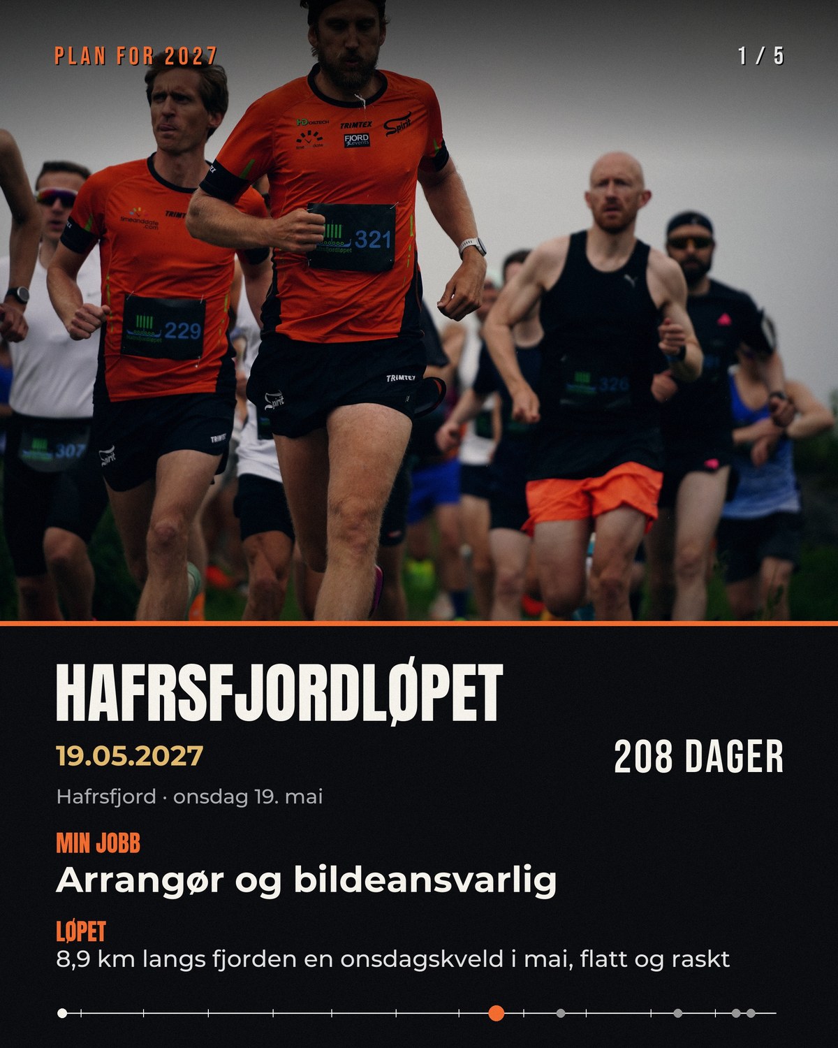 Løpere med startnummer i Hafrsfjordløpet