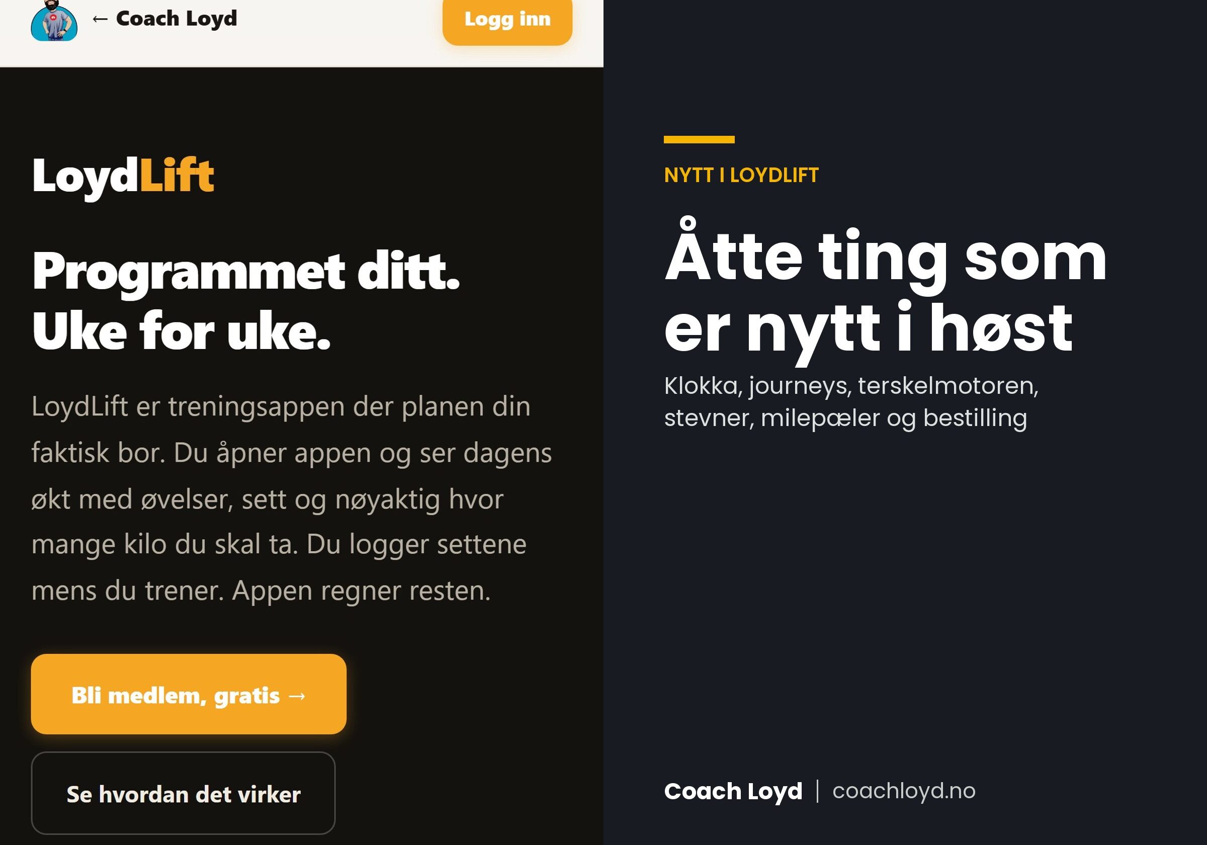 Åtte ting som er nytt i LoydLift denne høsten
