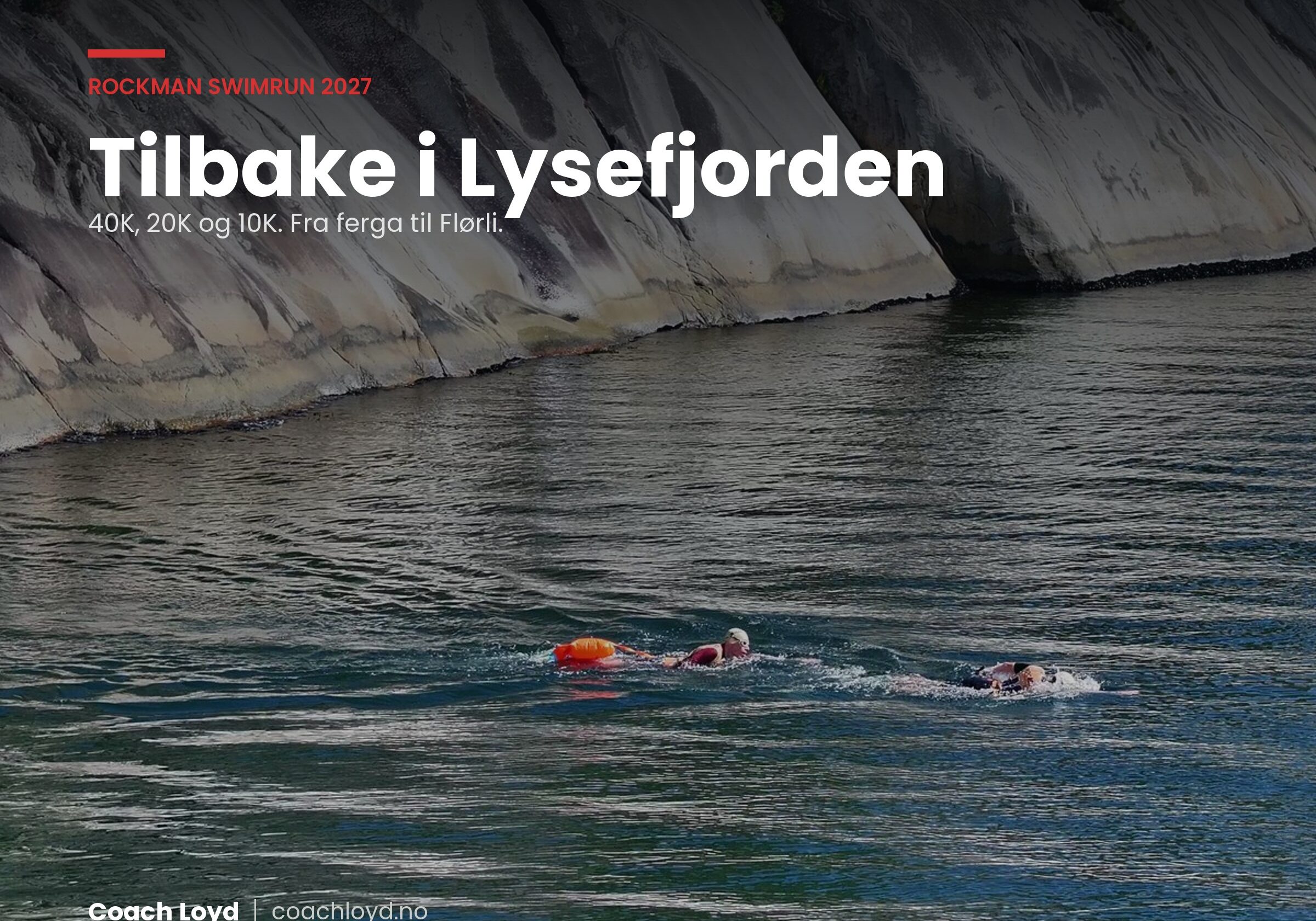 Rockman Swimrun er tilbake i Lysefjorden i 2027